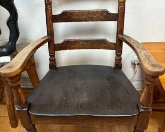 Antique Oak Armchair Piece of History: Own a piece of the past with this beautiful chair. #antique $300