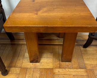 Square Pine Table: Rustic Charm Meets Functionality $75.