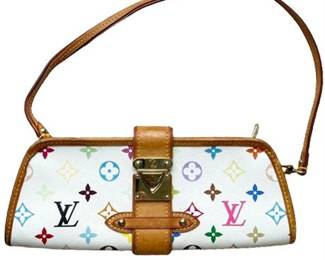 Lot 036   
Louis Vuitton Shirley Handbag Monogram Multicolor