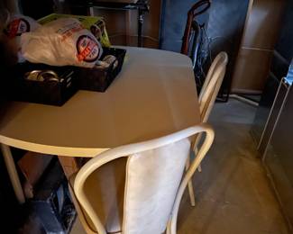 . . . Formica table and chairs