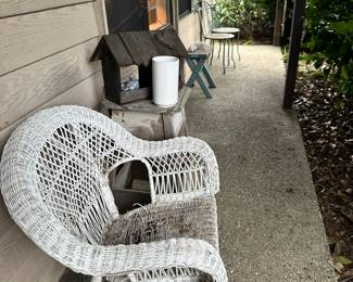 Wicker patio furniture