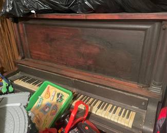 Very old upright piano.  Must bring help to move.  