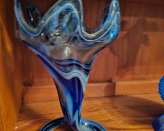 Vintage Murano trumpet 