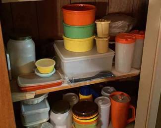 Mystery Lot Vintage Tupperware Storage Containers 