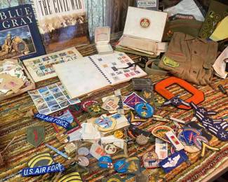 Historians Lot Military  Boy Scouts  Stamps  