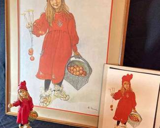 Brita With Candles Apples Plus Norway Candy Designs By Carl Larsson