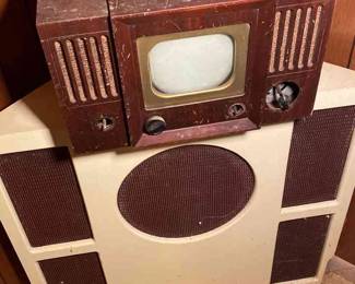 Corner Speaker And Vintage Teletone  For Parts Only 