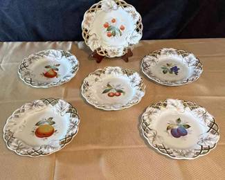 Vintage China Fruit Plates 