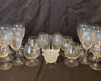 Clear Glass Galore Cut Crystal, Cognac Glasses, N.A.L  More 