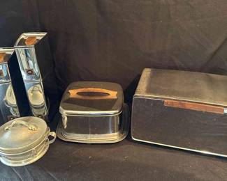 Retro Kitchen Canister Set, Breadbox, Cake Container And More
