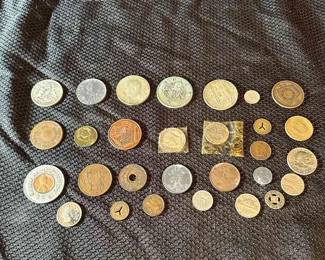 Coins From Around The World. Includes A Liberty 1883 No Cents Nickel 