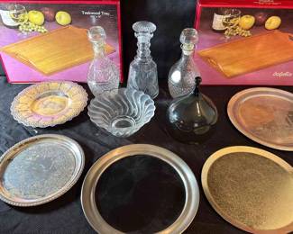 Decanters, Trays, And More
