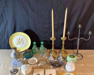 Home Decor Candleholders, Glass, And More