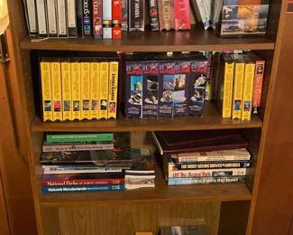 Bookshelf VHS  National Geographic  Coffee Table Books And More 