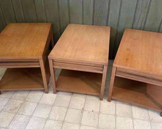 Three MCM End Tables By American Furniture 