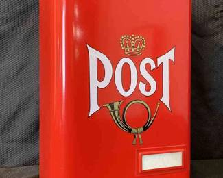 Authentic Vintage Traditional Swedish Post Mailbox 