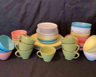 Beverly By Prolon Lenotex Vintage Melamine Plate  Cup Set 