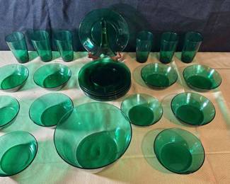 Green Glassware 