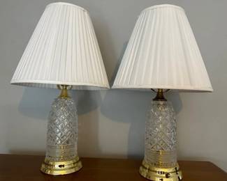 Lead crystal lamps
