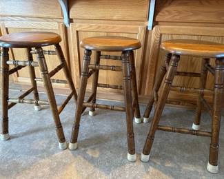 Oak bar stools