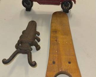 Vintage boots jacks and doorstop