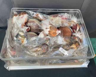 Large Bin Of Brown Birds! Hummingbirds * Partridges And More
