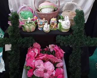 Adorable Easter Collection! Bunnies * Baskets * Ceramics * Flowers * Fillers * New Faux Fir Crosses
