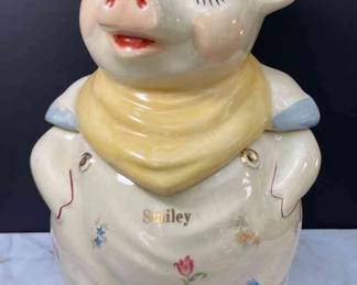 Smiley The Pig Vintage Cookie Jar
