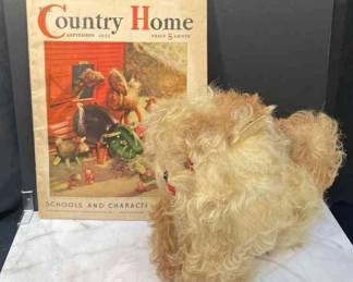 1935 The Country Home * Magazine * Vintage Fur Toy Dog

