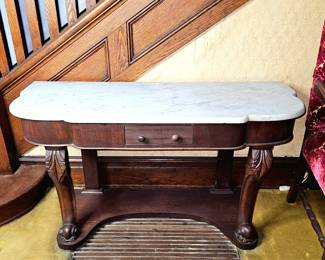 Marble Top Console Table w/ Issues