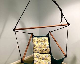 The Coolest Swinging chair to read a book to a kid in , ever.