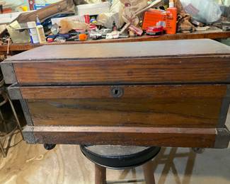 Antique, Handmade, Carpenter's Tool Box--Very Nice!