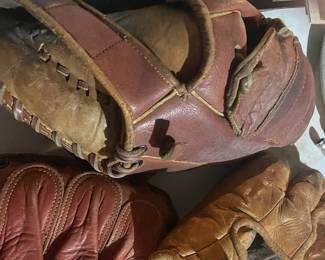 Vintage, Child Size, Baseball Mitts & Catcher's Glove