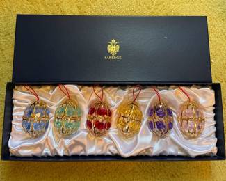 FABERGE/SWAROVSKI Egg Set--In Original Box