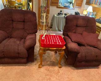 Recliners and costume jewelry 