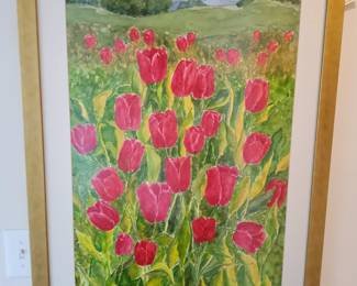 Watercolor Tulips by Jeannette Sheehan,  Pinehurst Artist 