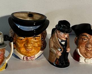 Royal Doulton faces Toby’s , Winston Churchill 