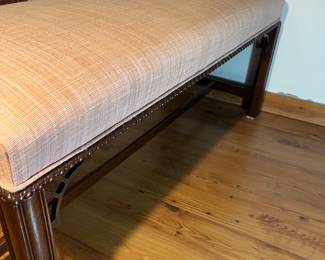 Fabric covered bench