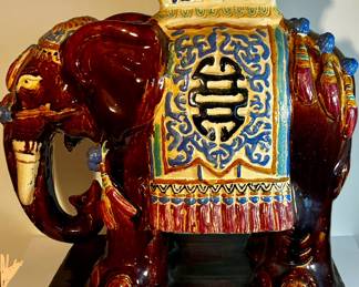 Vintage elephant plant stand