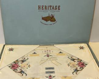 Vintage NIB embroidered aet