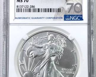2023 American Silver Eagle, NGC MS70