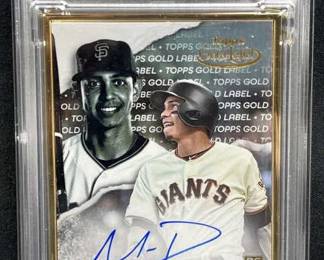 2020 Topps Gold Mauricio Dubon Rookie Auto PSA 8