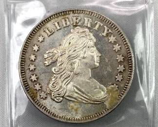 1oz Silver Bust Design Round .999