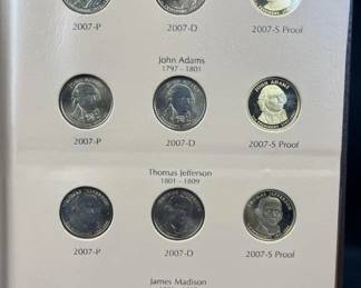 2007-2011 Presidential Dollars Dansco Album
