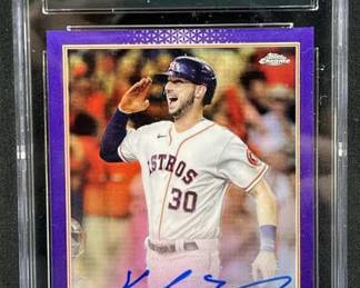 2022 Topps Chrome Kyle Tucker Auto Purple CGC 9
