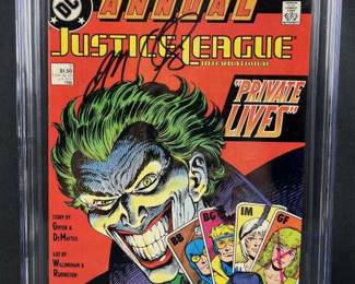 1988 Signed Justice Leage Intl' Annual #2 CGC 9.8