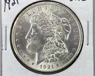 1921 Morgan Silver Dollar, Brilliant Uncirculated