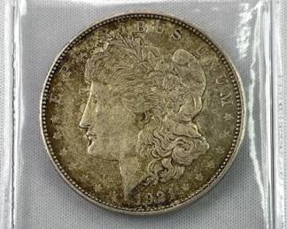 1921-D Morgan Silver Dollar, US $1 Coin