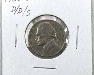 1952-D/D/S Unique Triple Overdate Jefferson Nickel