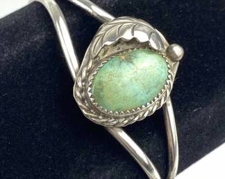 925 Silver Turquoise Cuff Bracelet